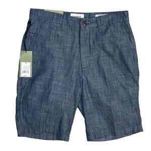 New Goodfellow & Co Men's Shorts Flat Front 9" Size 28 Chambray Blue